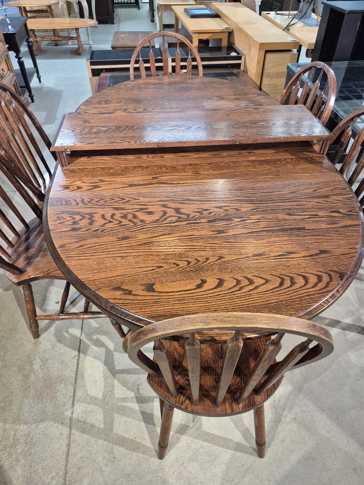 Solid Oak Dining Set w/6 chairs