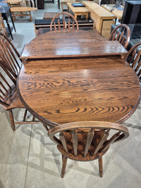 Solid Oak Dining Set w/6 chairs