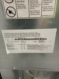 30"W 5-Burner Gas Stove in Black and Stainless Steel