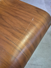 Wood/Chrome Adjustable Height Stool