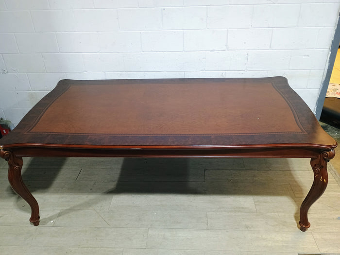 Mahogany Inlaid Dining Table for 12