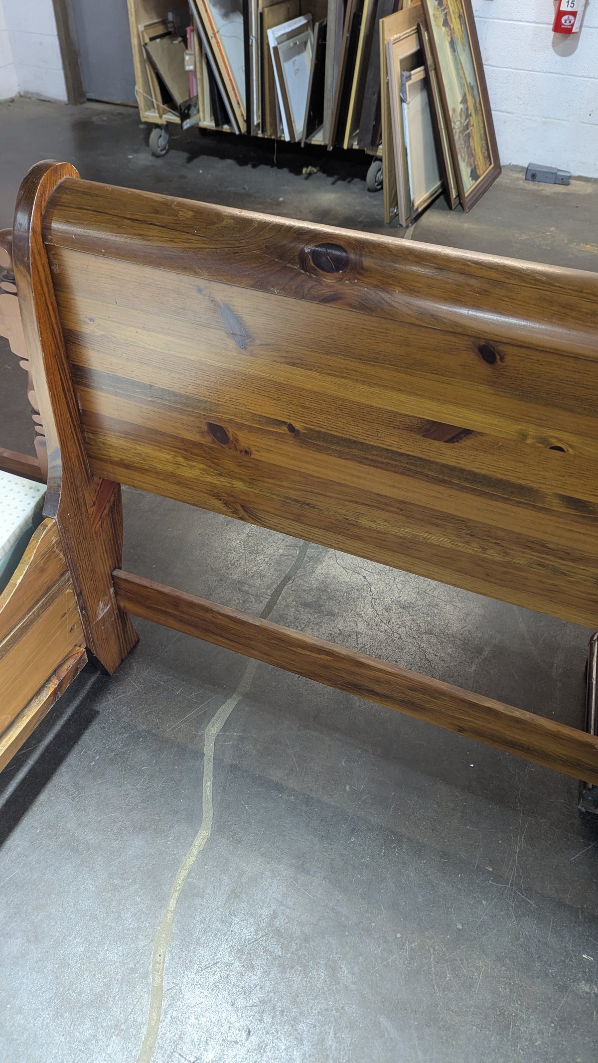 63"W Solid Wood Bed Frame
