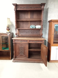 53"W Solid Wood Sideboard with Hutch