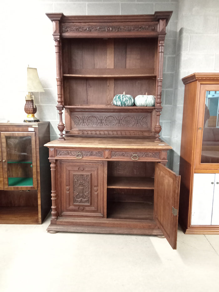 53"W Solid Wood Sideboard with Hutch