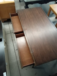 48"W Wooden Coffee Table with Two Drawers