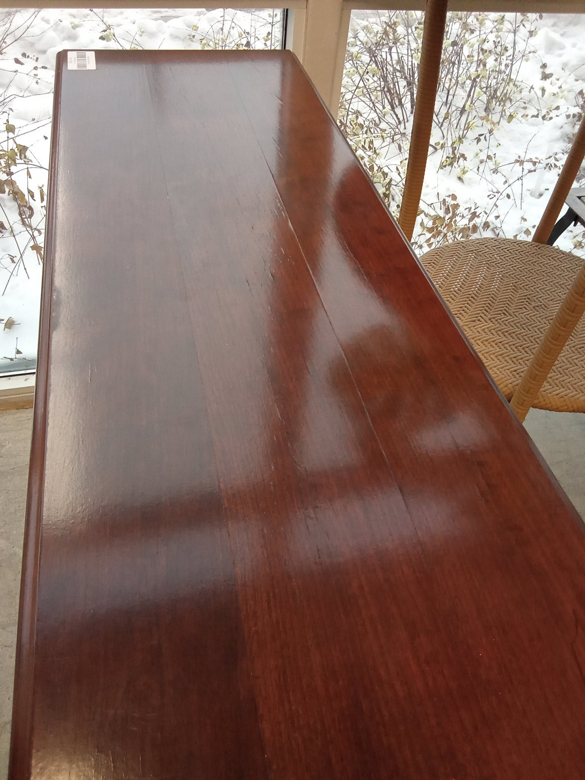 48"W Sheraton Style Console Table