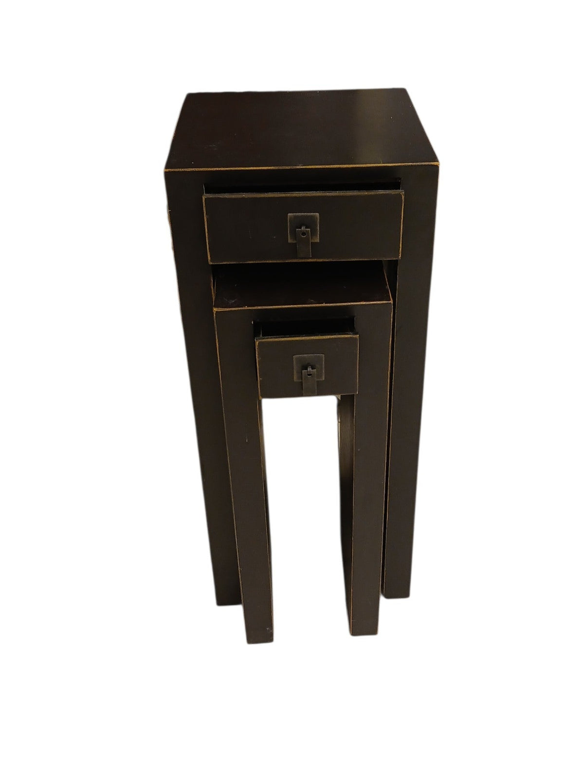 Nesting Pedestal Tables - Set of Two