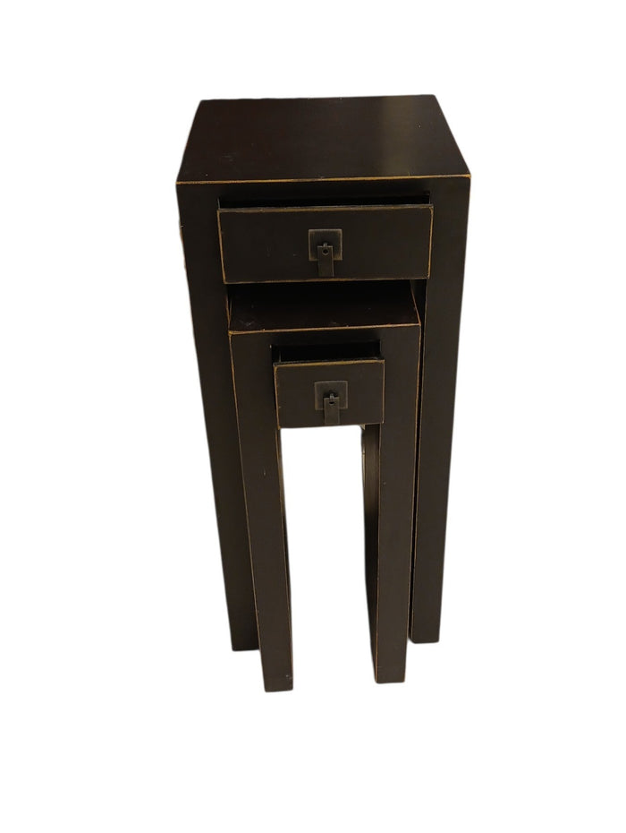 Nesting Pedestal Tables - Set of Two