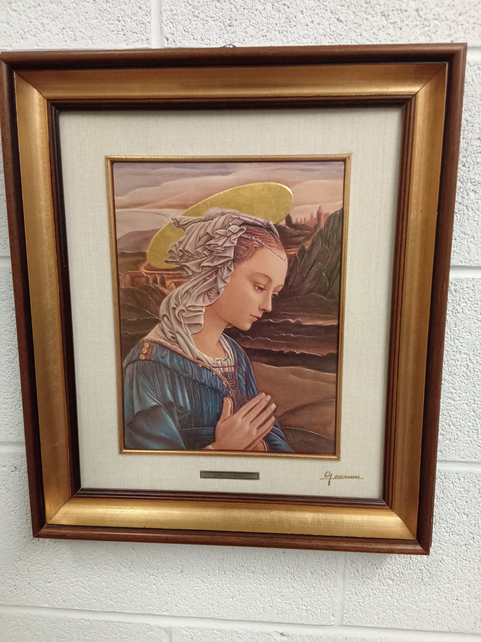 17"W "Angel" Print - Framed