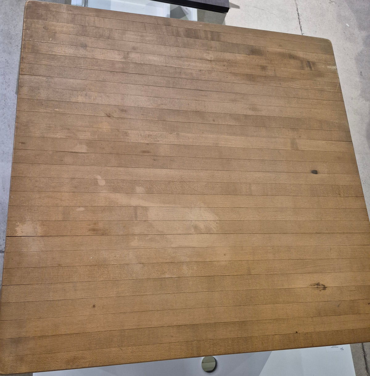 24" Metal Shop Cabinet with Butcher Block Top