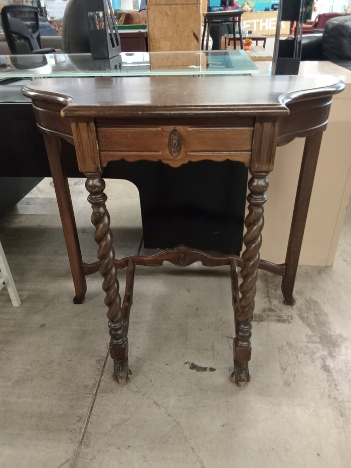 32"W Hall Table with Single Drawer