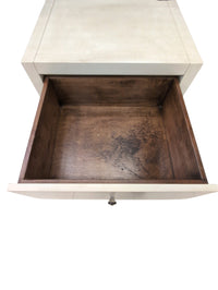 Off-White Three Drawer Cabinets