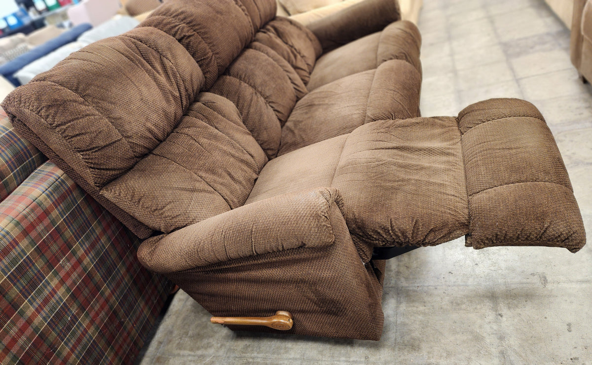Plush Brown 3 Seater Recliner