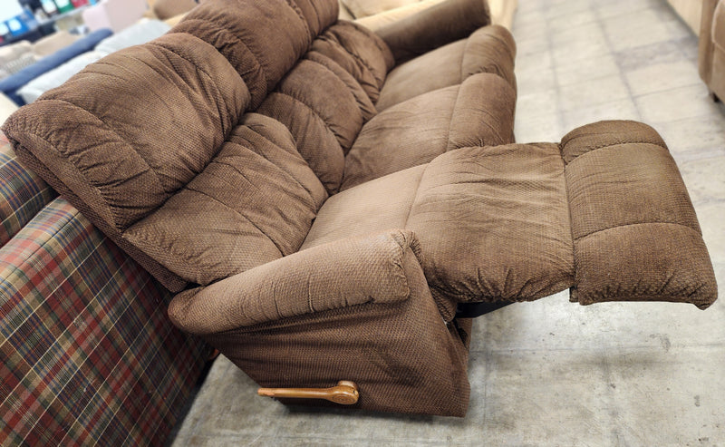 Plush Brown 3 Seater Recliner