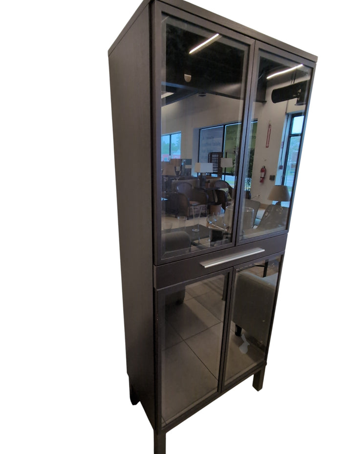 Black Display Cabinet W/Glass #GR16
