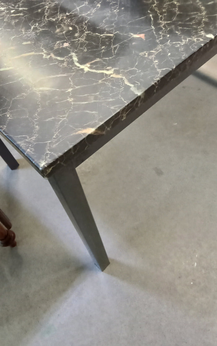 48"W Faux Marble Dinette Table