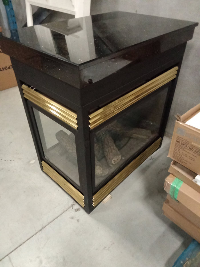 38"W Double Sided Electric Fireplace