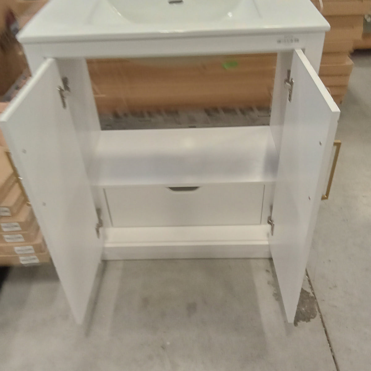30"W Bathroom Vanity in White