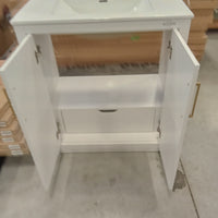30"W Bathroom Vanity in White