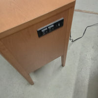 24"W Two Drawer Side Table with Power Outlet