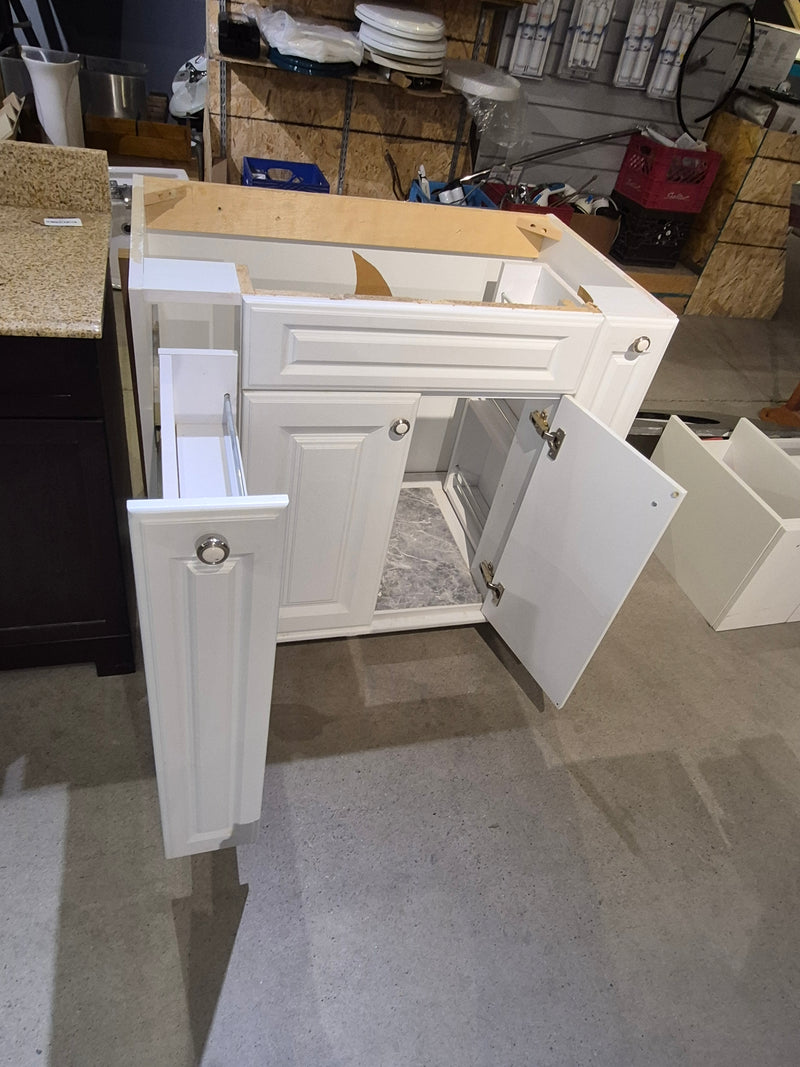 36" White Vanity Cabinet