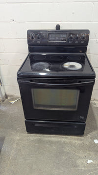 30"W Frigidaire Black Electric Stove