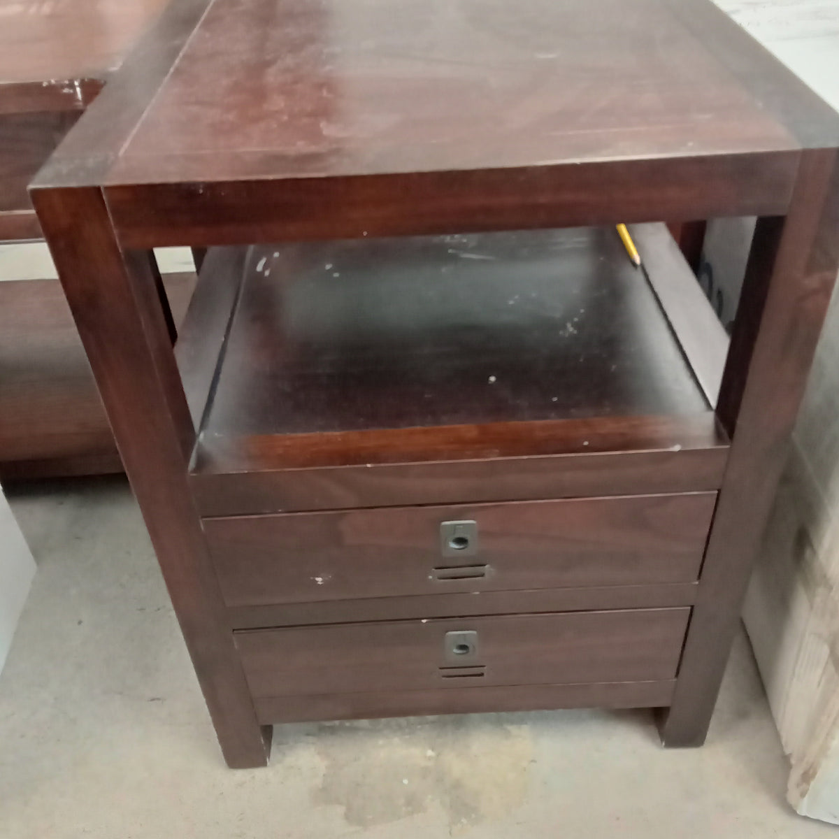 20"W Side Table with Two Drawers