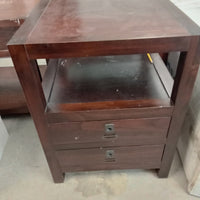 20"W Side Table with Two Drawers
