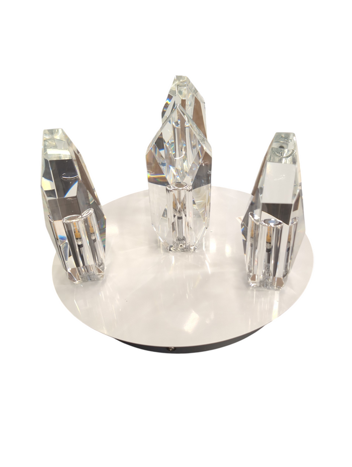 Artcraft Lighting Doccia 4-Light Flush Mount in Chrome