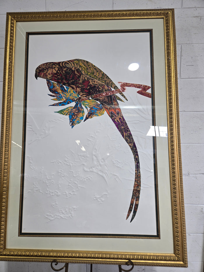 PARROT 2 "Satsoma" Giclee/ Print with Embossing By Jonna White
