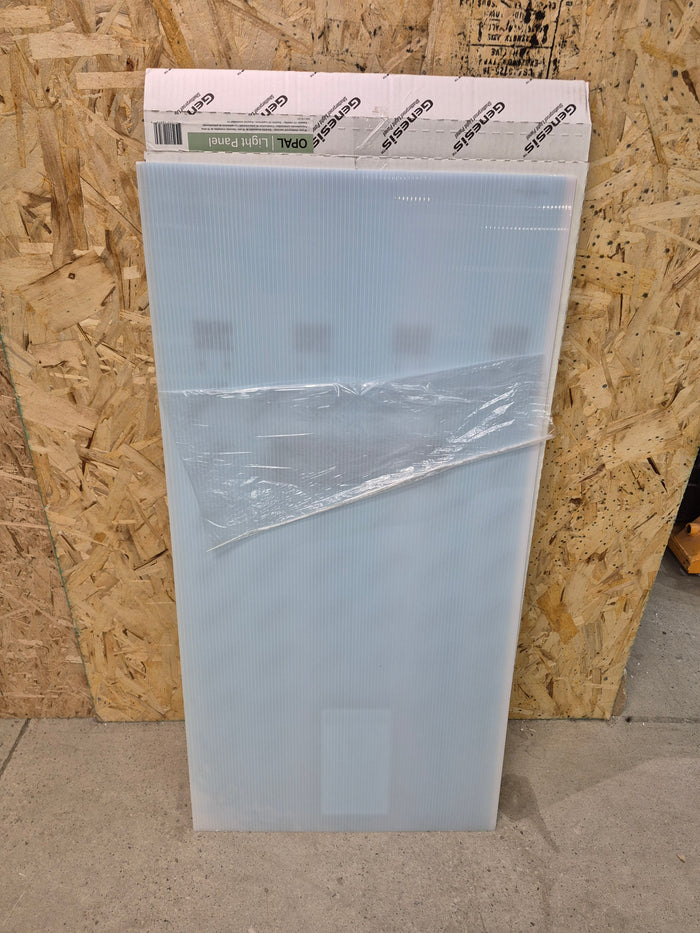 Genesis 2x4 Shatterproof Genesis Light Lens Panel, Opal, case of 10