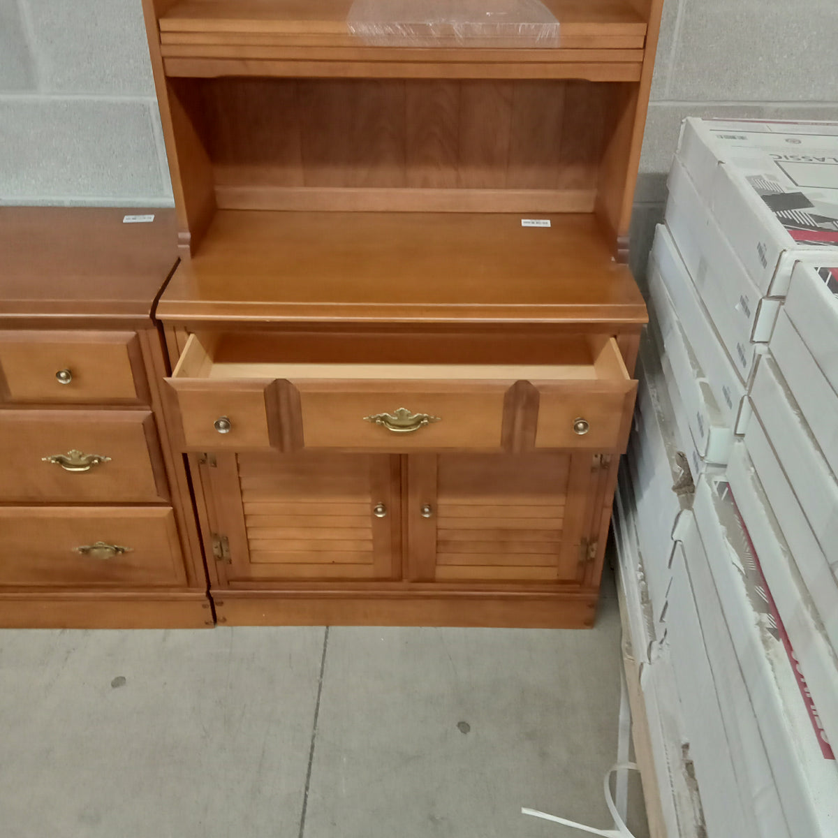 32"W 2-Piece Book Shelf with Storage