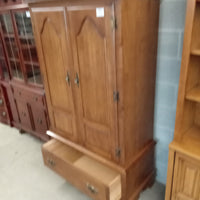 37"W Solid Wood Armoire