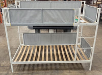 Bunk Bed With White Metal Frame