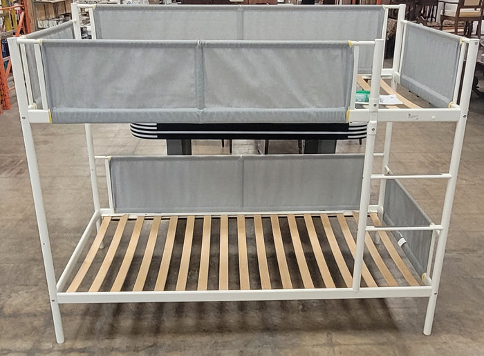 Bunk Bed With White Metal Frame