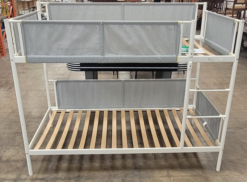 Bunk Bed With White Metal Frame