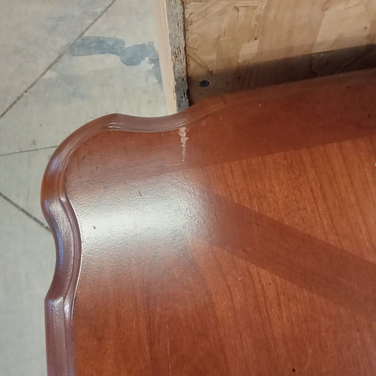 22"W Wood Side Table with Single Drawer