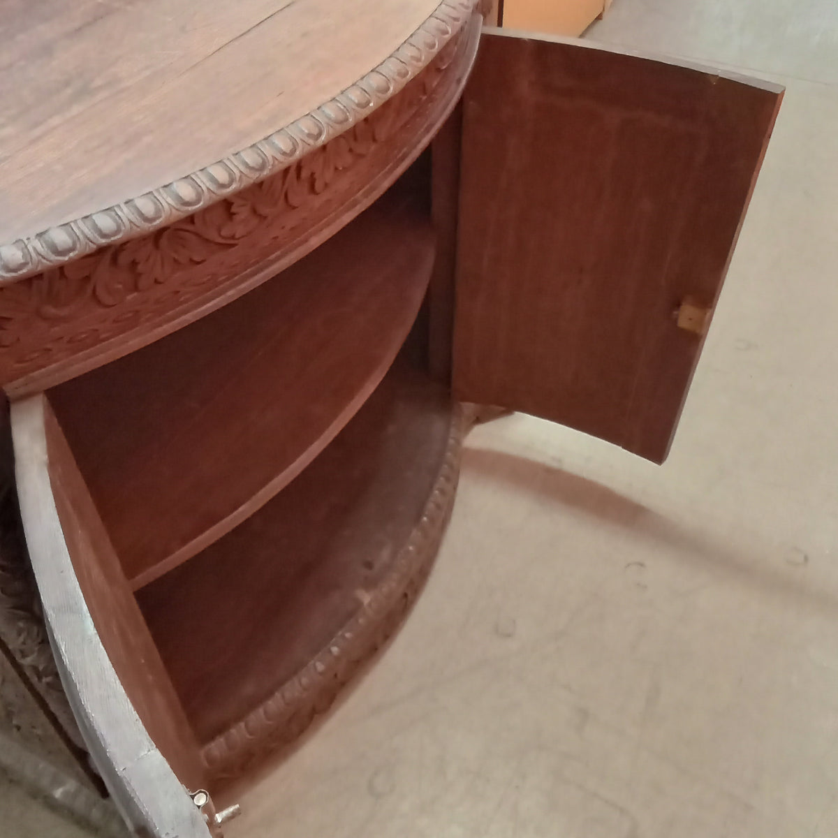 36"W Solid Wood Vintage Cabinet