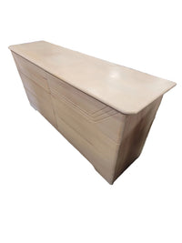 Light Wood 6-Drawer Dresser W/Mirror