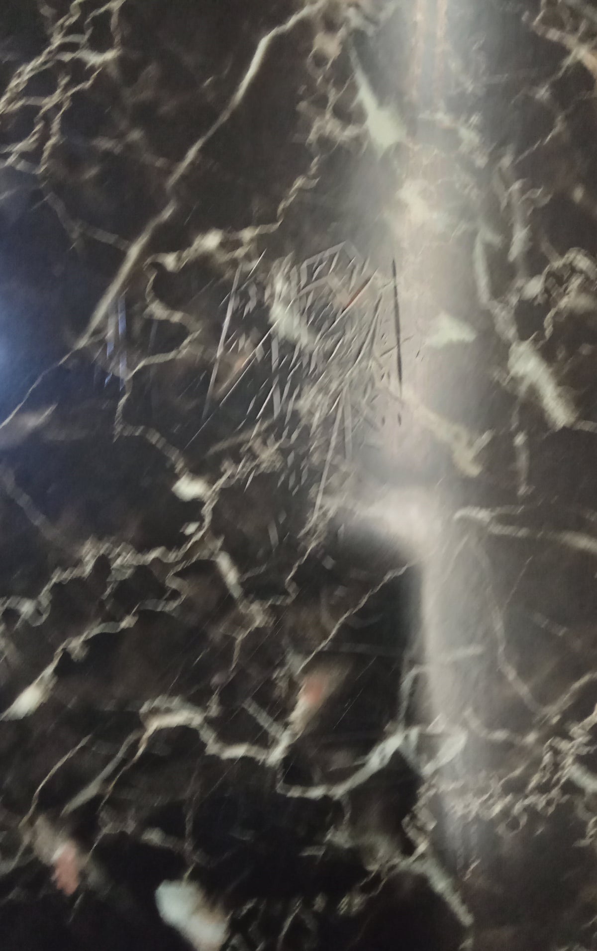 48"W Faux Marble Dinette Table