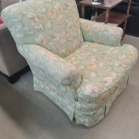 38"W Floral Patterned Arm Chair
