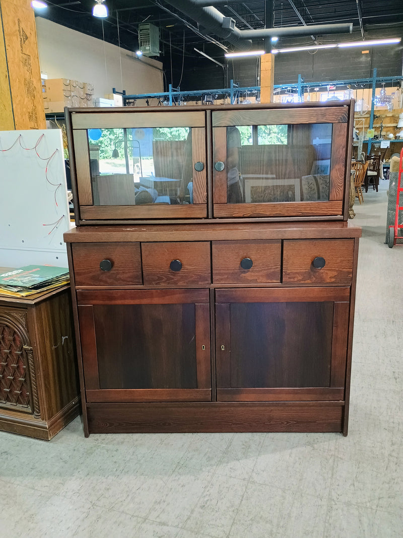 Two Door Two Piece Dining Hutch