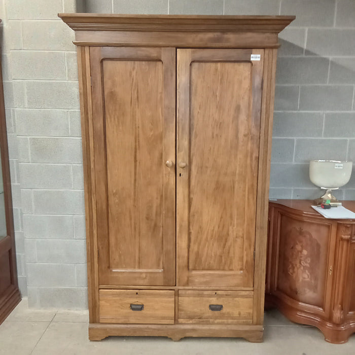 52"W Vintage Wardrobe in Solid Wood