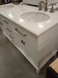 60"W Bathroom Vanity with Double Sink