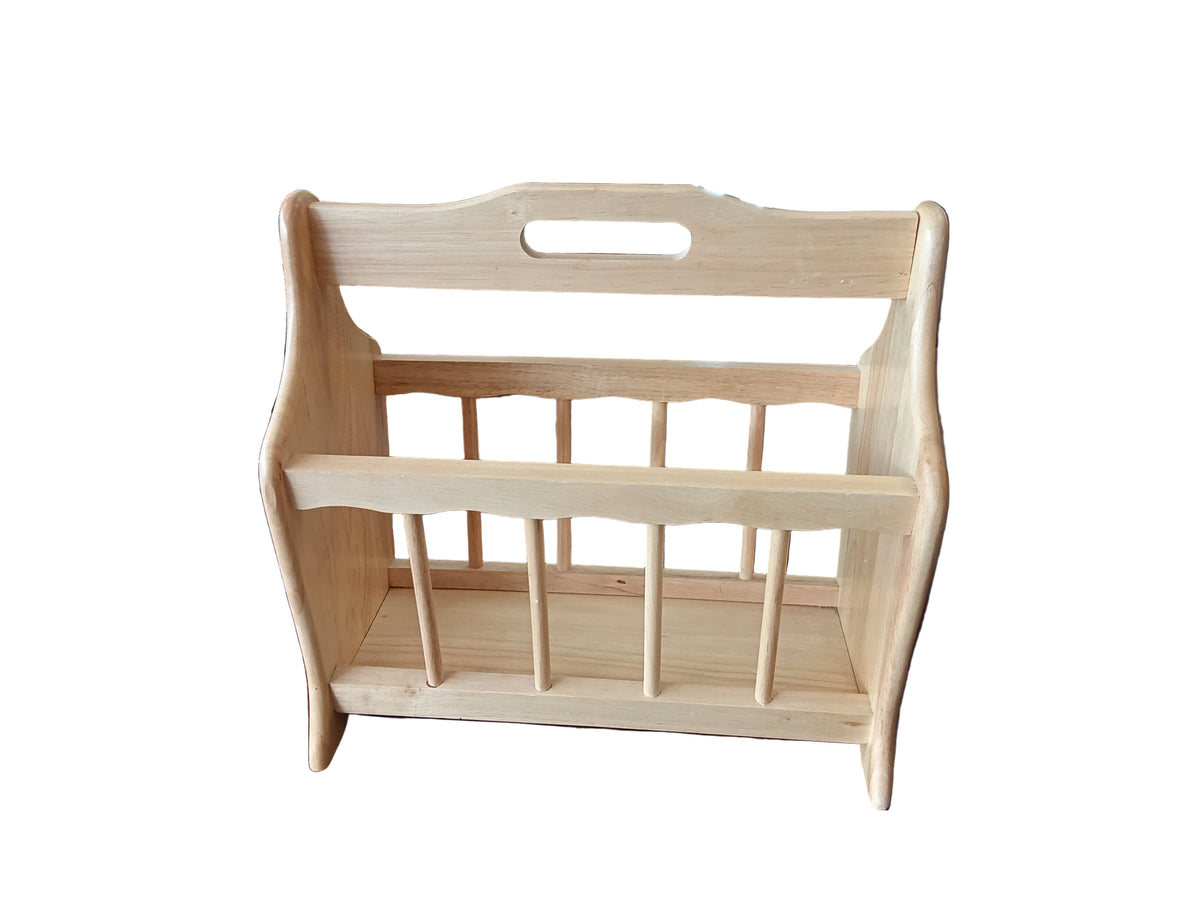 Wooden Magazine Rack