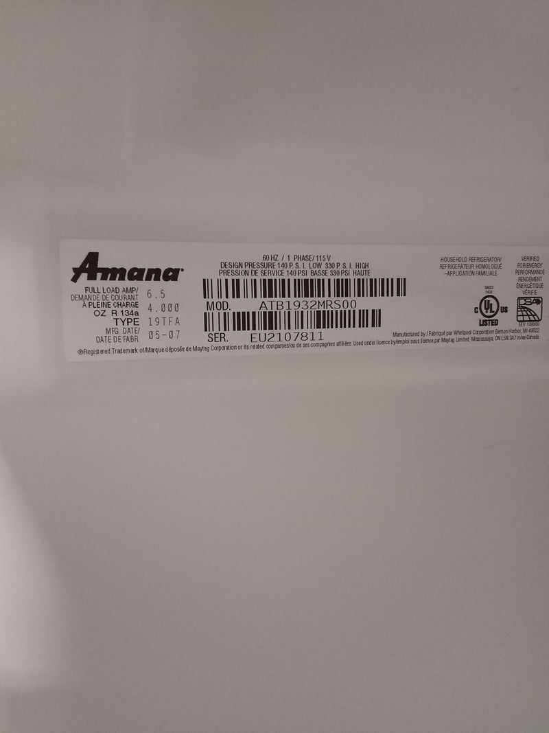 30"W Stainless Steel Fridge Freezer