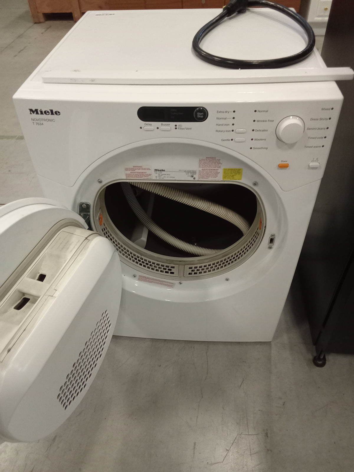 23.5"W Electric Front Load Dryer in White