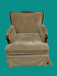 Green Regency Style Armchair