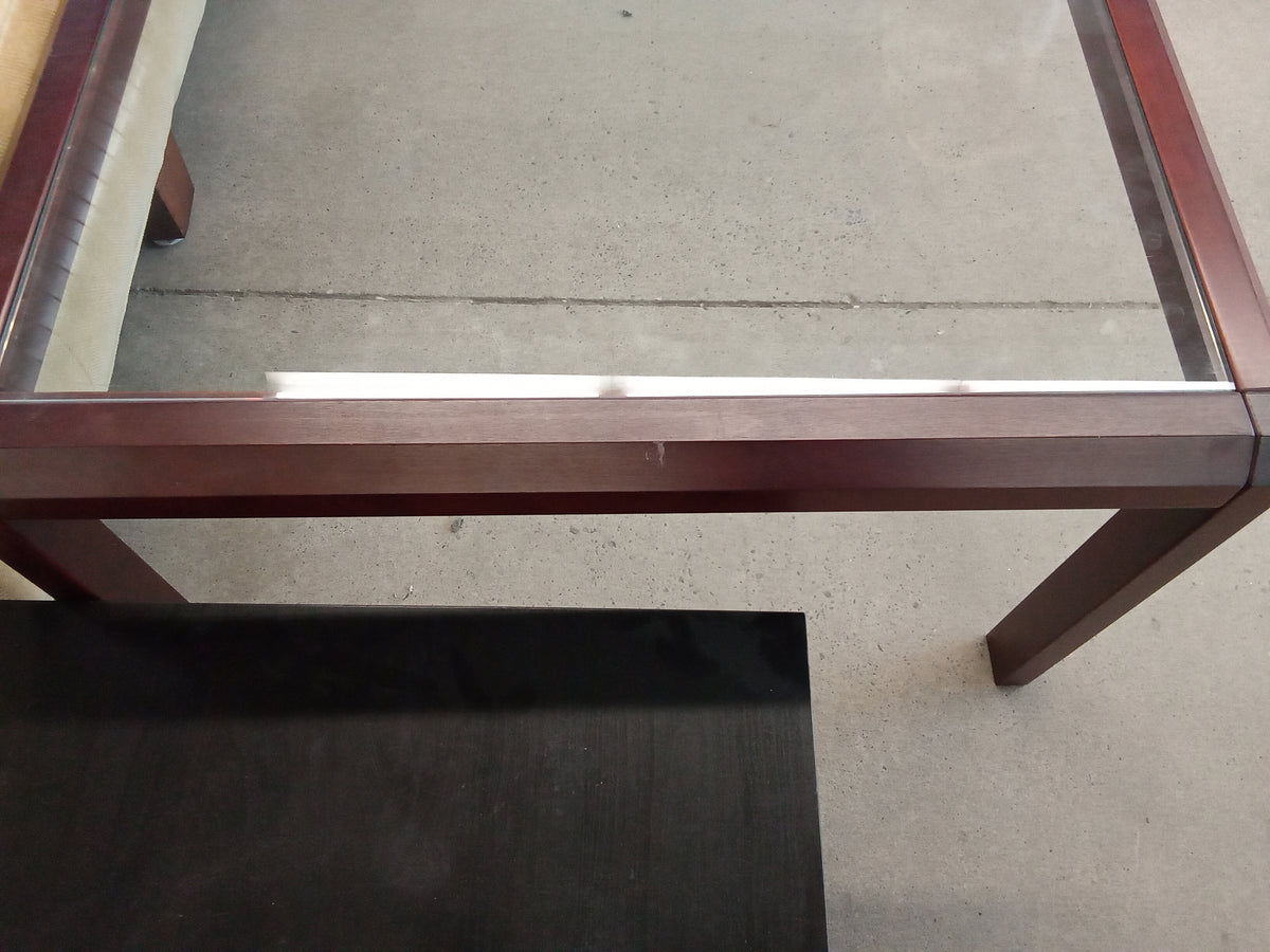 50.5"W Glass Top Coffee Table
