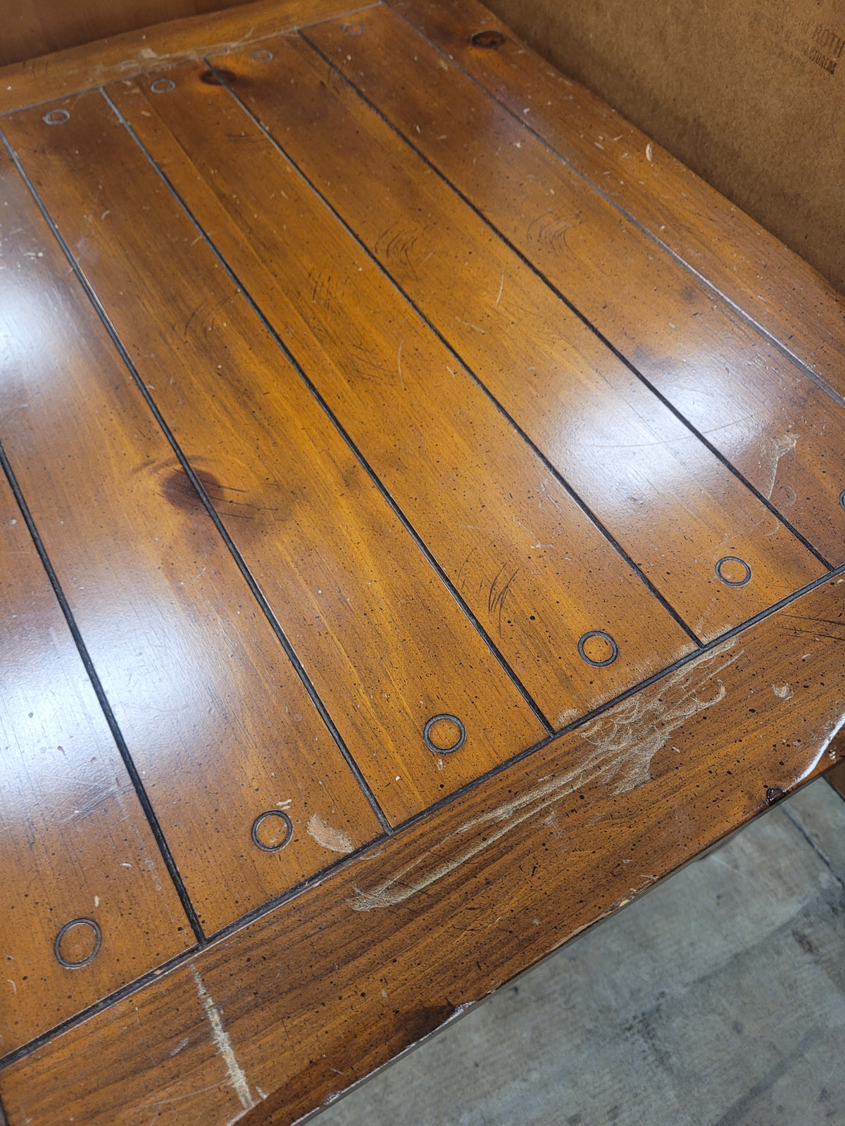 Rustic Dark Honey Oak End Table's